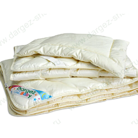 Набор Dargez "Зайка" одеяло лёгкое 110х140, наматрасник 65х120, подушка 40х60, наполнитель: хлопок