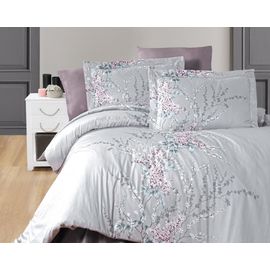 Комплект белья First Choice, Сатин, Семейный, "Wisteria lilac" наволочки 50х70 - 2 шт, 70х70 - 2шт.