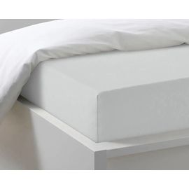 Простыня на резинке Ecotex 160х200х25, трикотаж, серая
