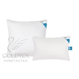 Подушка Goldtex "Лебяжий пух" 50х70, наполнитель: синтетический "Лебяжий пух", чехол: тик