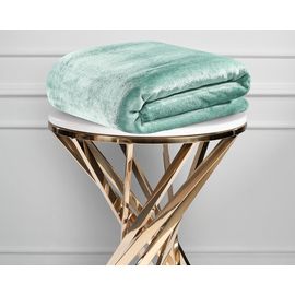 Плед Ecotex "Квин" 150х200 см, микрофибра, шалфей