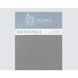Простыня Ecotex "Моноспейс" 220х240, Сатин, антрацит