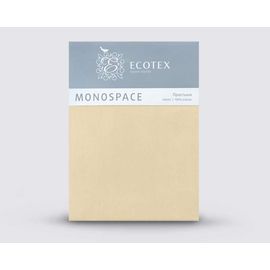 Простыня Ecotex "Моноспейс" 220х240, Сатин, кремовая