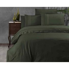 Комплект белья First Choice, Ранфорс, Евро, "Gala Dark Green" наволочки 50х70 - 4 шт