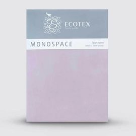 Простыня Ecotex "Моноспейс" 150х215, Сатин, сиреневая