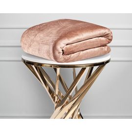 Плед Ecotex "Квин" 150х200 см, микрофибра, коричневый