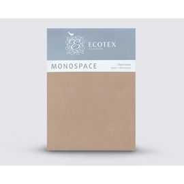 Простыня Ecotex "Моноспейс" 150х215, Сатин, бежевая