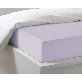 Простыня на резинке Ecotex 160х200х25, трикотаж, лиловая