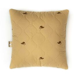Подушка Goldtex "Золотой Верблюд" 70х70, наполнитель: шерсть верблюжья, чехол: тик