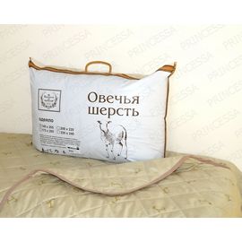 Одеяло Принцесса на горошине "Овечка" лёгкое 145х205, Люкс Эконом, наполнитель: овечья шерсть