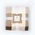 Плед АртПостель "Клетка" 150х200, двусторонний, мех+флис, бежево-коричневый