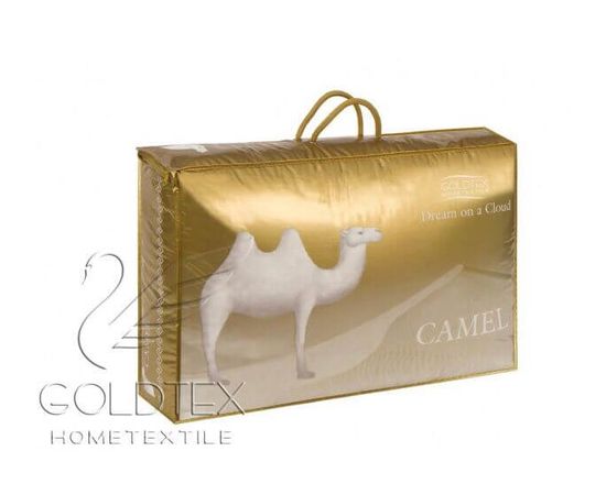 Одеяло Goldtex "Золотой Верблюд" 140х205, наполнитель: шерсть верблюжья, чехол: сатин-жаккард