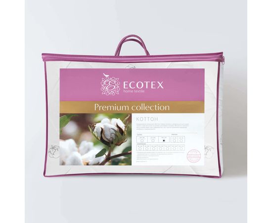 Одеяло Ecotex "Коттон" 172х205, наполнитель: волокно на основе хлопка, чехол: перкаль