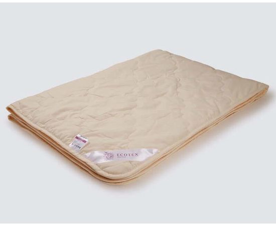 Одеяло Ecotex "Золотое руно" облегченное 140х205, наполнитель: шерсть мериноса, чехол: поплин
