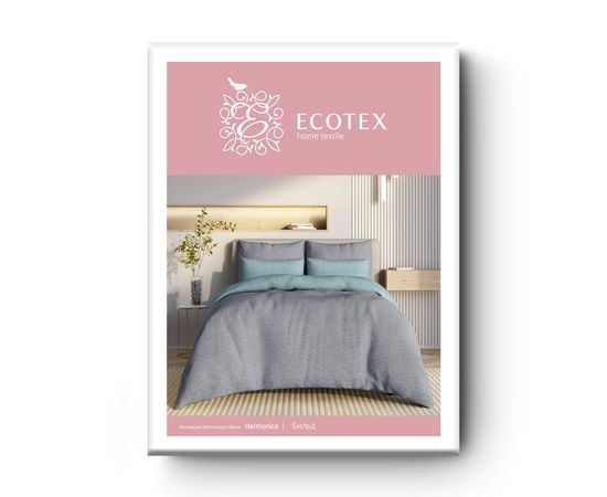 Комплект белья Ecotex, Сатин, 2,0-спальный, "Бильд" наволочки 50х70 - 2 шт., 70х70 - 2шт.