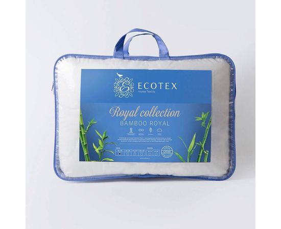 Одеяло Ecotex "Бамбук Royal" 220х240, наполнитель: волокно на основе бамбука, чехол: сатин-жаккард