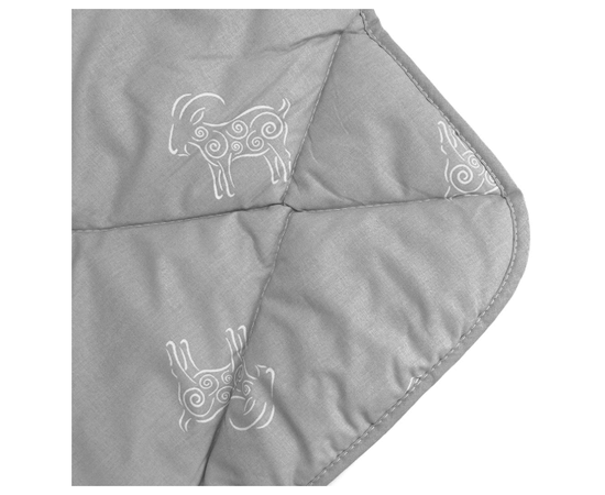 Одеяло Dargez "Альпийская коза" лёгкое 140х205, наполнитель: 30% шерсть козы, 70% полиэфирное вол-но