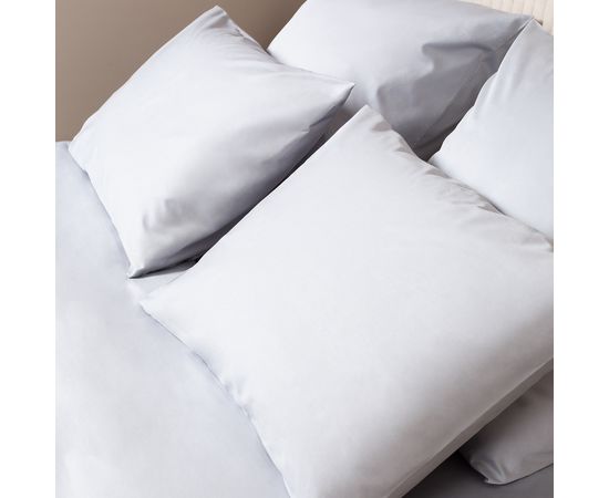 Комплект белья Ecotex, Сатин, 2,0-спальный, "Моноспейс" серый, наволочки 50х70-2 шт., 70х70-2шт.