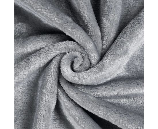 Плед Ecotex "Квин" 150х200 см, микрофибра, светло-серый