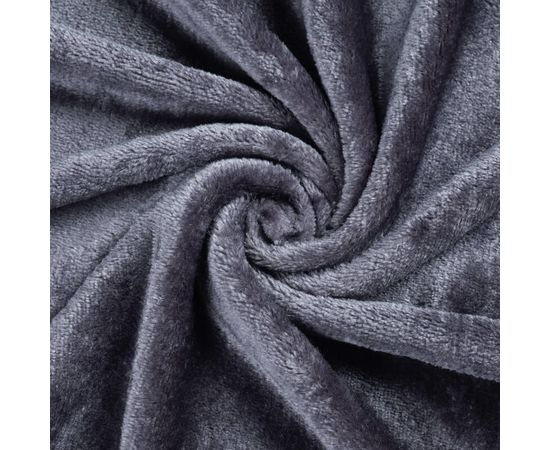 Плед Ecotex "Квин" 150х200 см, микрофибра, темно-серый