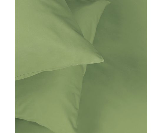 Наволочки Ecotex "Моноспейс", Сатин, 50х70 комплект 2шт, зеленый