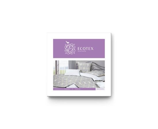 Комплект белья Ecotex, Сатин, 2,0-спальный, "Эклектика" наволочки 50х70 - 2 шт., 70х70 - 2шт.