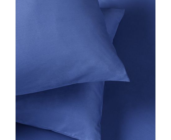 Наволочки Ecotex "Моноспейс", Сатин, 50х70 комплект 2шт, темно-синий