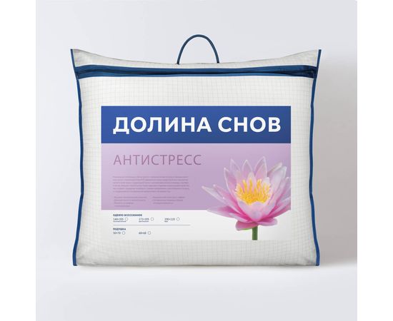 Подушка Ecotex "Антистресс" 68х68, наполнитель: микроволокно DownFill, чехол: микрофибра с карбоном