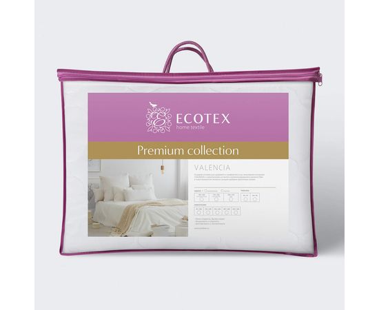 Наматрасник Ecotex "Валенсия" 90х200, наполнитель: силиконизированное волокно Fiber
