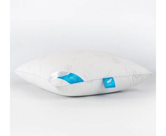 Подушка Goldtex "Лебяжий пух" 50х70, наполнитель: синтетический "Лебяжий пух", чехол: тик