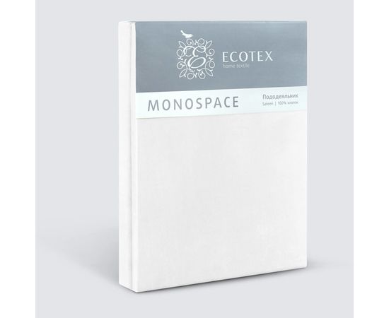 Пододеяльник Ecotex "Моноспейс" 145х215, Сатин, белый