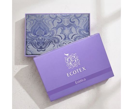 Комплект белья Ecotex, Сатин Жаккард, Евро, "Аурелия" 50х70-2 шт, 70х70-2 шт