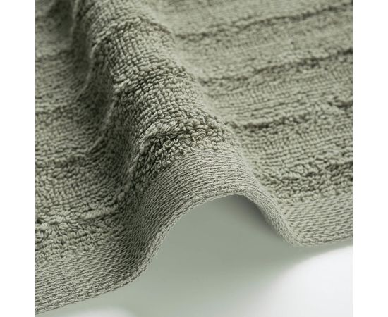 Комплект полотенец 2 шт (50х90+70х140) Ecotex "Волна", серый, хлопок 100%