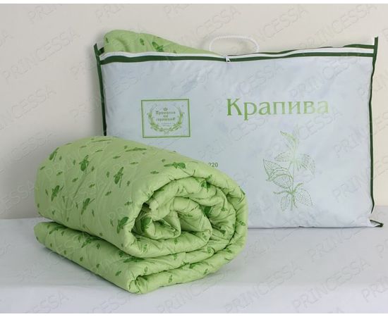 Одеяло Принцесса на горошине "Крапива" легкое 145х205, Люкс Эконом, наполнитель: волокно "крапива"