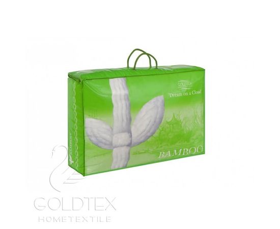 Одеяло Goldtex "Бамбук" 172х205, наполнитель: волокно на основе бамбука, чехол: сатин-жаккард