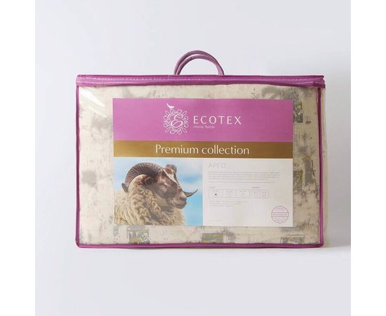 Одеяло Ecotex "Арго" 200х220, наполнитель: шерсть мериноса, чехол: перкаль