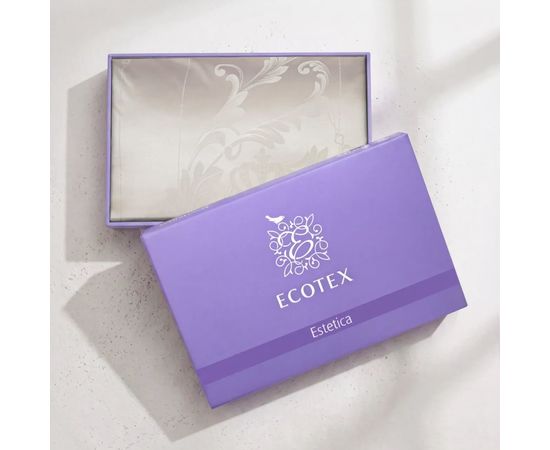 Комплект белья Ecotex, Сатин Жаккард, Семейный, "Фреско" 50х70-2 шт, 70х70-2 шт