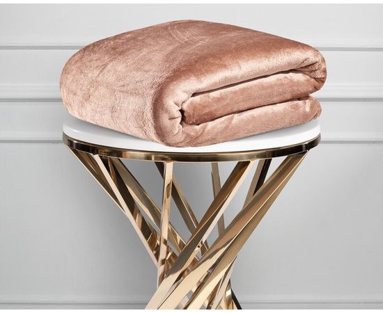 Плед Ecotex "Квин" 150х200 см, микрофибра, коричневый