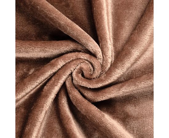 Плед Ecotex "Квин" 150х200 см, микрофибра, коричневый