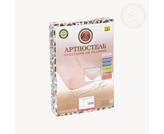 Простыня на резинке АртПостель "Леопард" 180х200х20, трикотаж