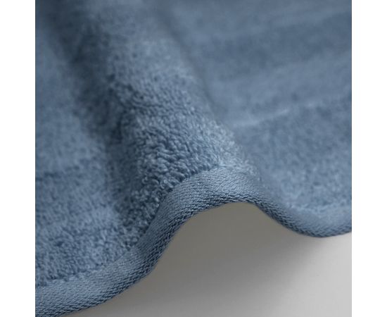 Комплект полотенец 2 шт (50х90+70х130) Ecotex "Авеню", сине-серый, хлопок 100%