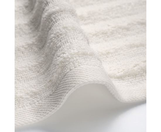 Комплект полотенец 2 шт (50х90+70х140) Ecotex "Волна", кремовый, хлопок 100%