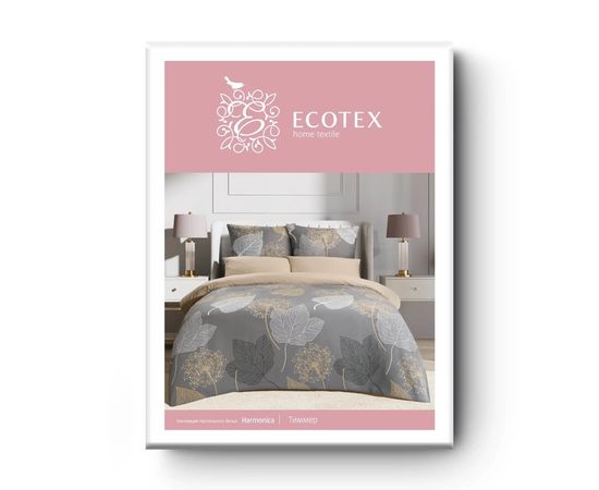 Комплект белья Ecotex, Сатин, 2,0-спальный, "Тиммер" наволочки 50х70 - 2 шт., 70х70 - 2шт.