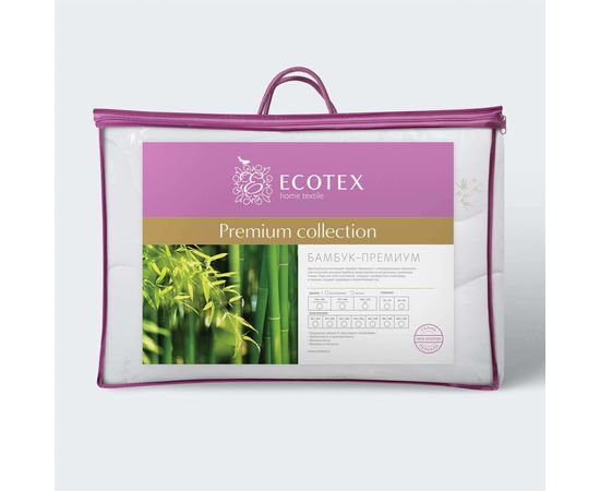 Одеяло Ecotex "Бамбук Премиум" облегчённое 172х205, наполнитель: волокно на основе бамбука