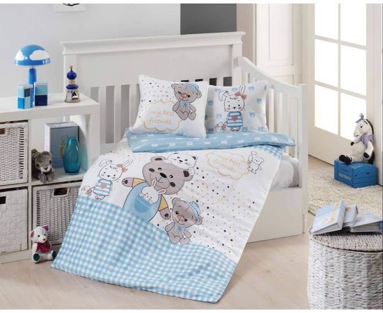 Комплект белья FIRST CHOICE, Бамбук, детский (ясельный), "TEDDY BEAR"