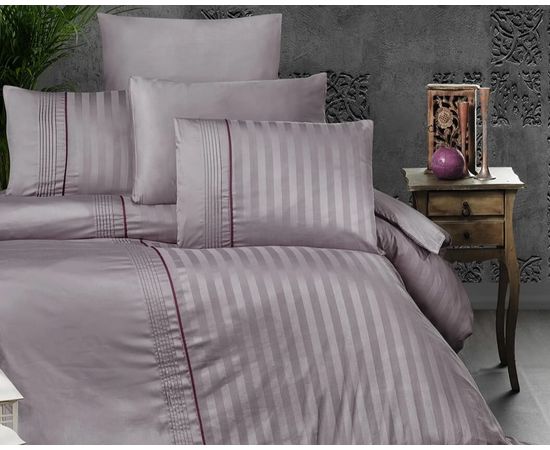 Комплект белья First Choice, Сатин Делюкс, Евро, "Modalife Lavender" наволочки 50х70-2 шт, 70х70-2шт