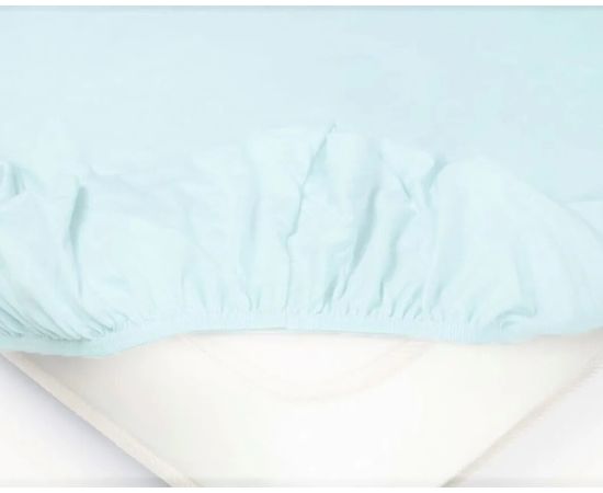 Простыня на резинке Ecotex 60х120х20, детская, трикотаж, голубая