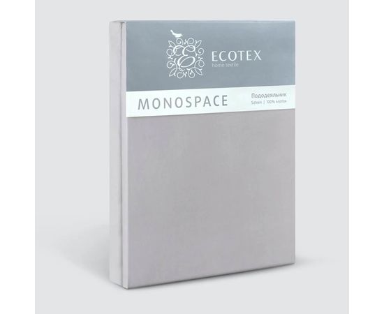Пододеяльник Ecotex "Моноспейс" 145х215, Сатин, темно-серый