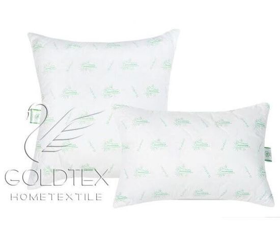 Подушка Goldtex "Бамбук" 70х70, наполнитель: бамбуковое волокно, чехол: перкаль