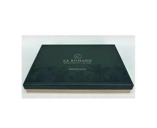 Комплект белья La Romano, Сатин, Евро, "Lucca Grey" наволочки 50х70 - 2 шт, 70х70 - 2шт.
